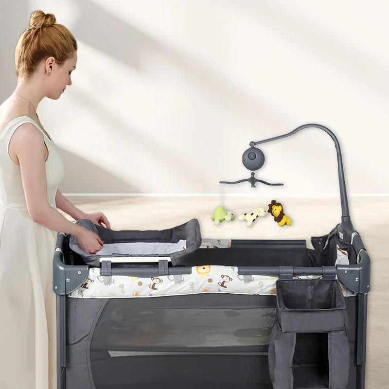 Patut multifunctional pentru bebelusi, AT PERFORMANCE®, - Confort, siguranta si design inovator, Gri